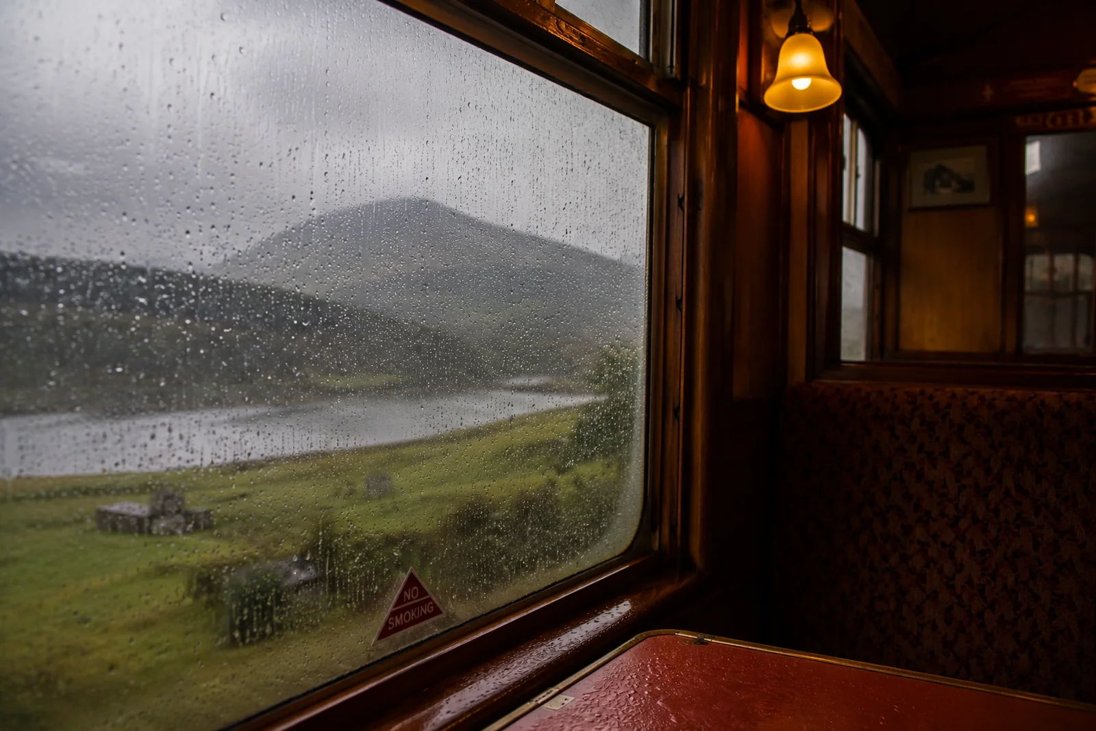 Rainy day view across the Llŷn Peninsula