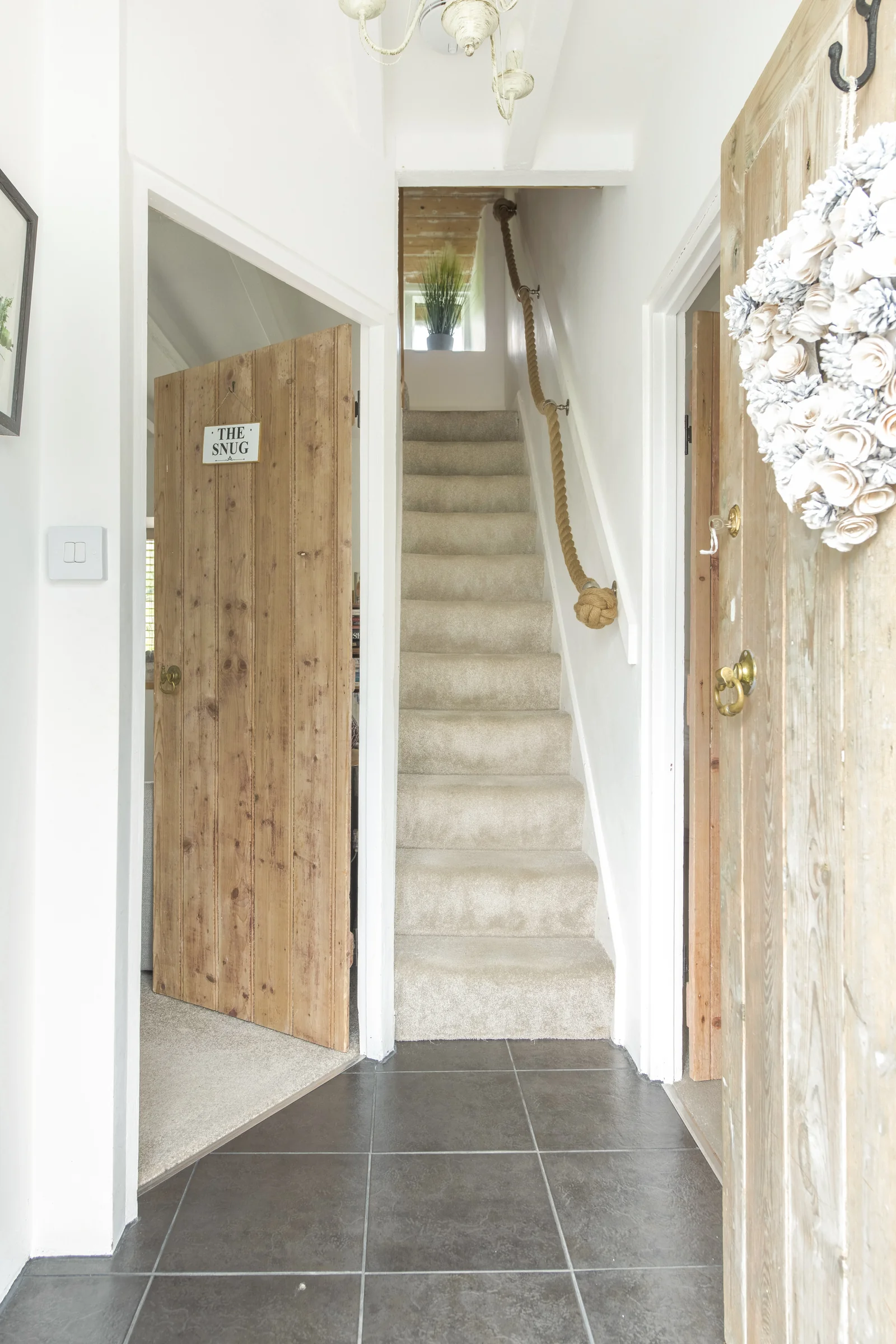 Entrance to the original stone cottage