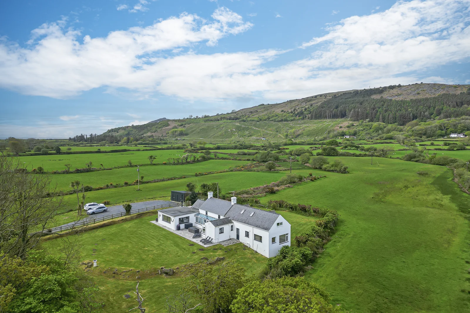 Tyn y Big Estate and its gardens from the grounds