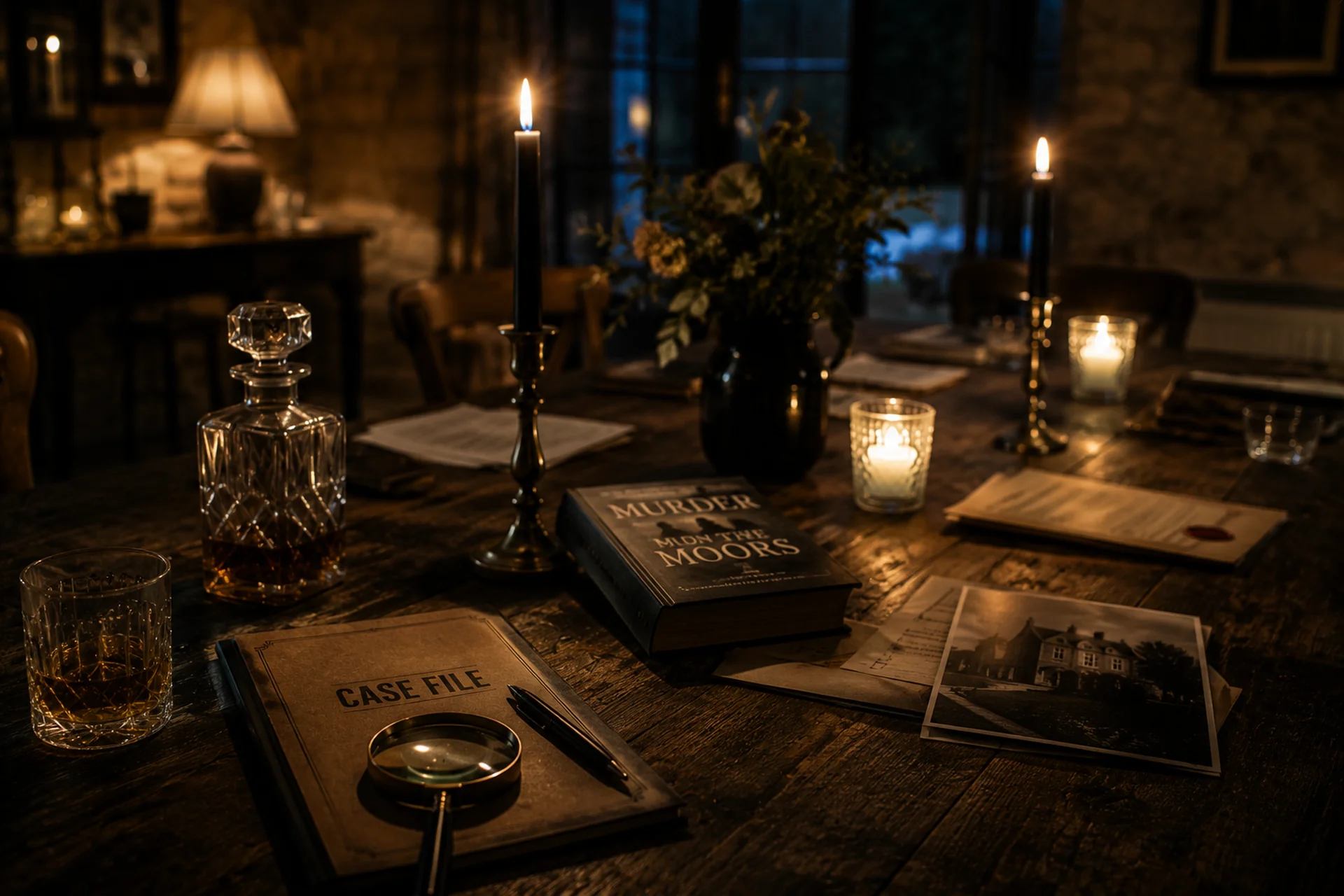 Atmospheric historic interior at Tyn y Big Estate